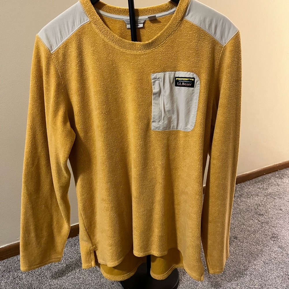 L.L. Bean Women’s Yellow Long Sleeve Fleece
